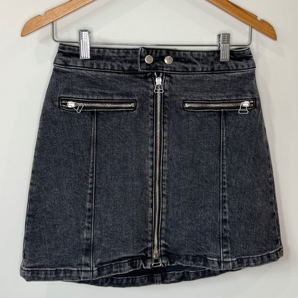rag & bone Dresses & Skirts - Rag & Bone Black Denim Mini Skirt with Pockets (Size 0)